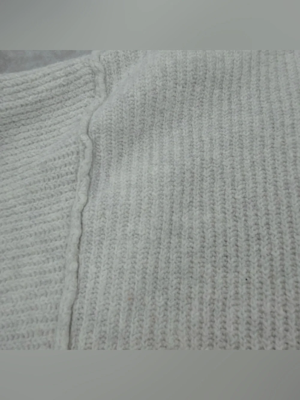 aerie Crewneck Sweater - Light Gray/white - Picture 7 of 14